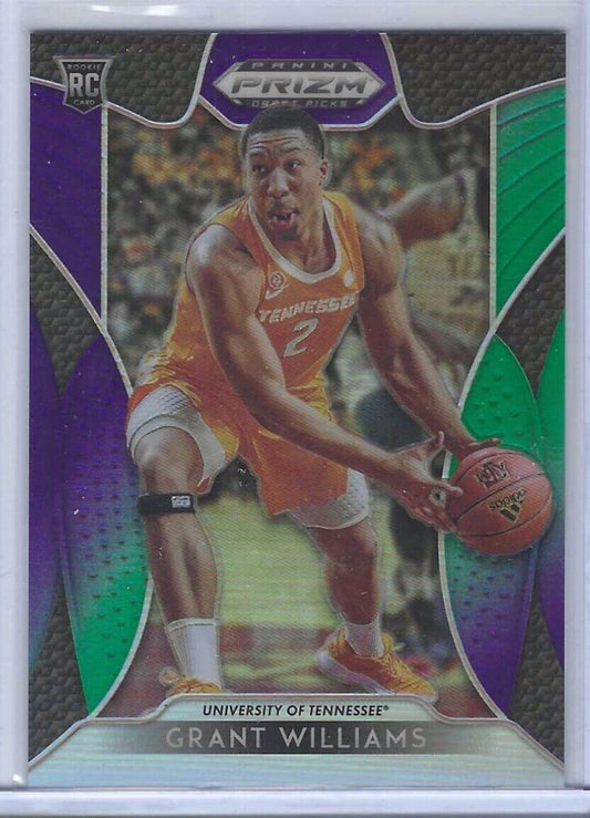 GRANT WILLIAMS 2019-20 PANINI PRIZM DRAFT PICKS GREEN PURPLE ROOKIE RC #d /199