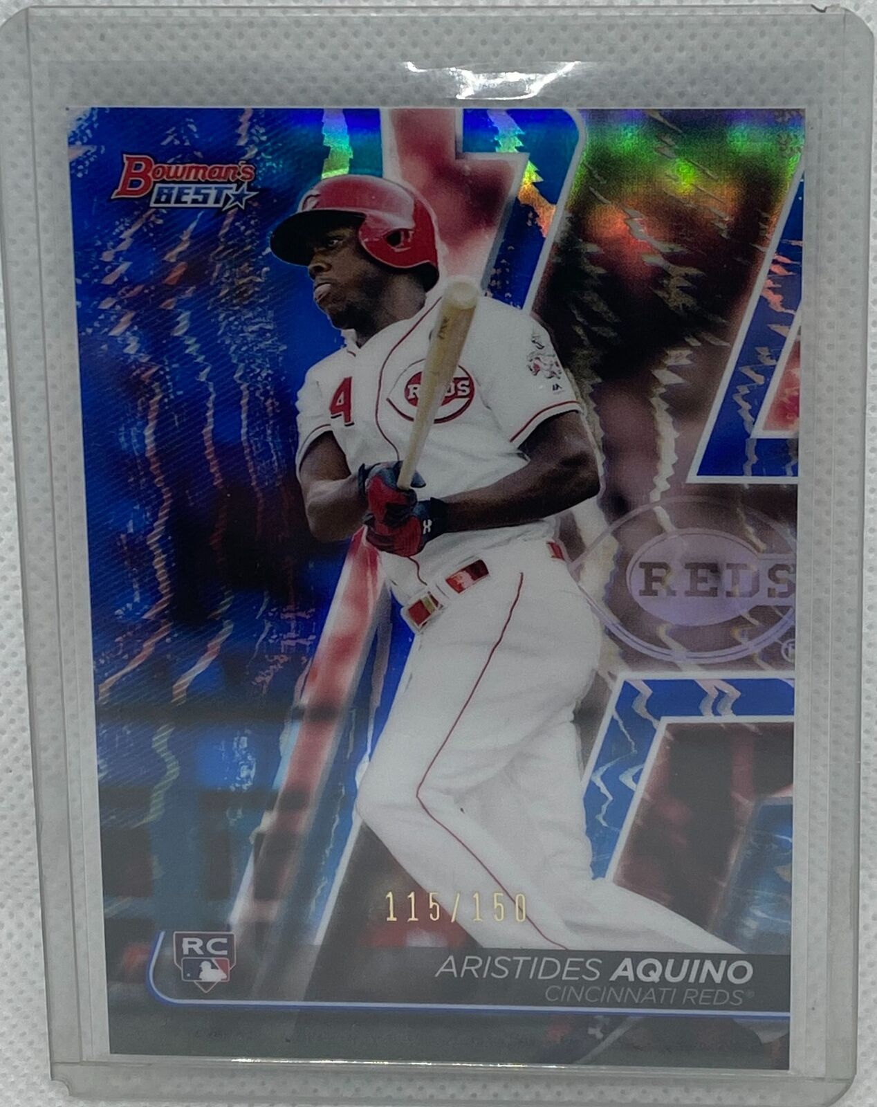 ARISTIDES AQUINO 2020 TOPPS BOWMANS BEST BLUE REFRACTOR RC #D 115/150