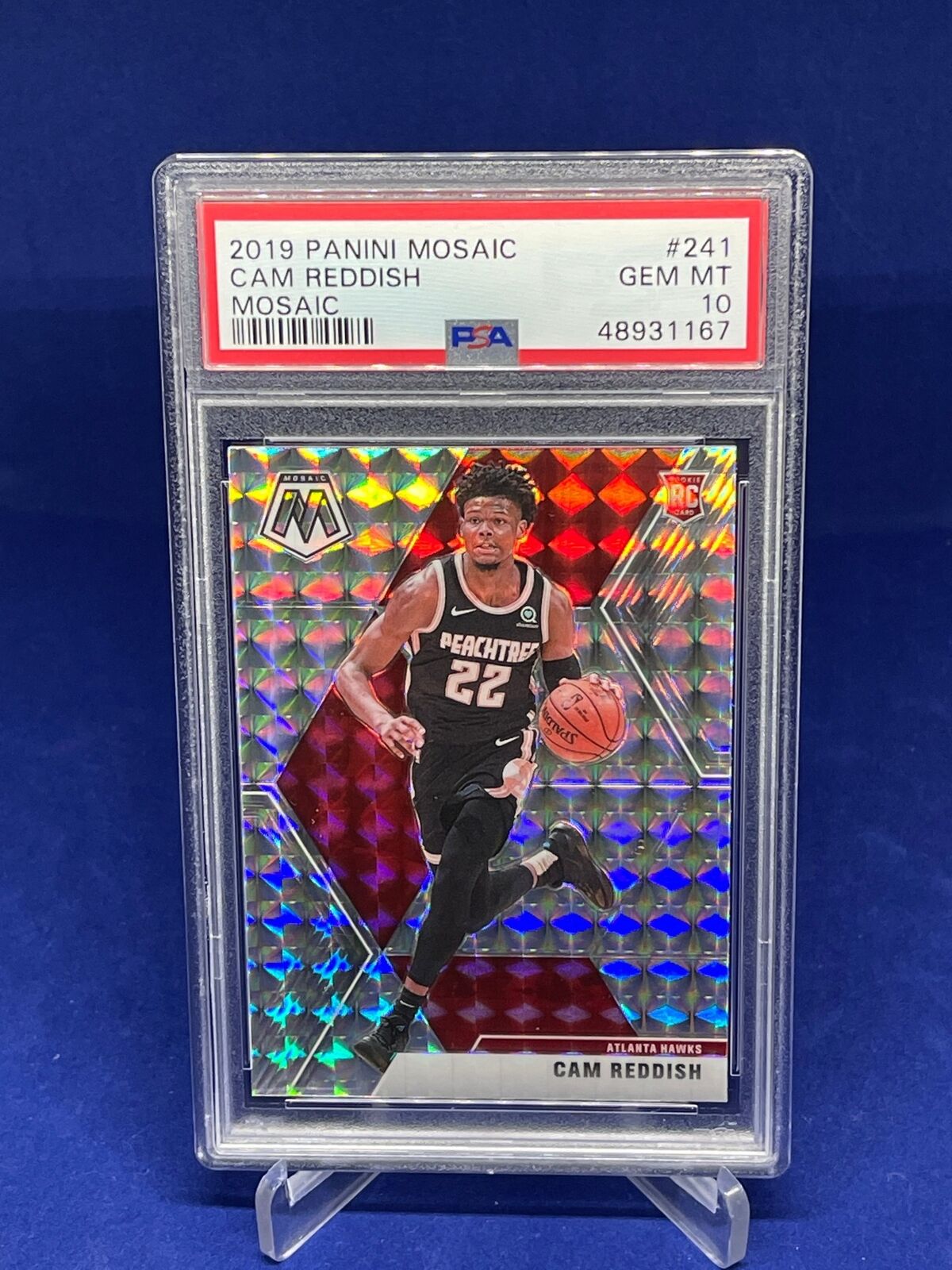 CAM REDDISH 2019-20 PANINI MOSAIC WAVE PRIZM ROOKIE RC #241 PSA 10 GEM MINT
