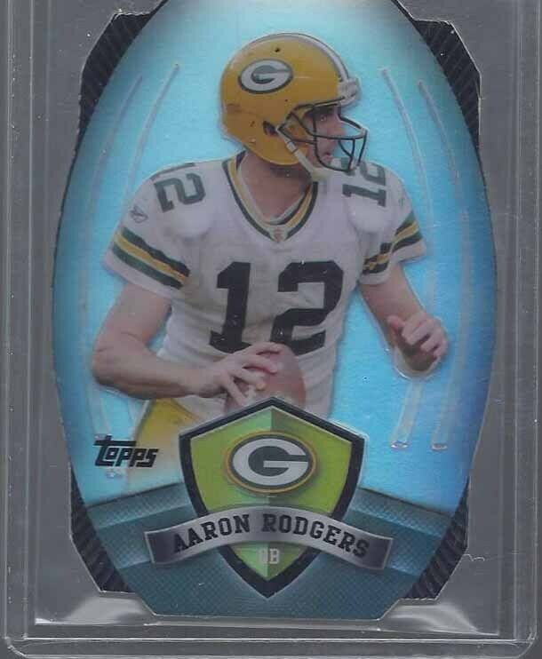 AARON RODGERS 2012 TOPPS GAMEDAY GIVEAWAY DIE CUT REFRACTOR #5