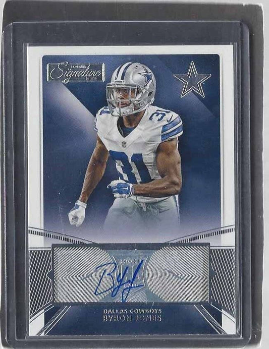 BYRON JONES 2015 PANINI DONRUSS SIGNATURE SERIES COWBOYS ROOKIE AUTO RC #445