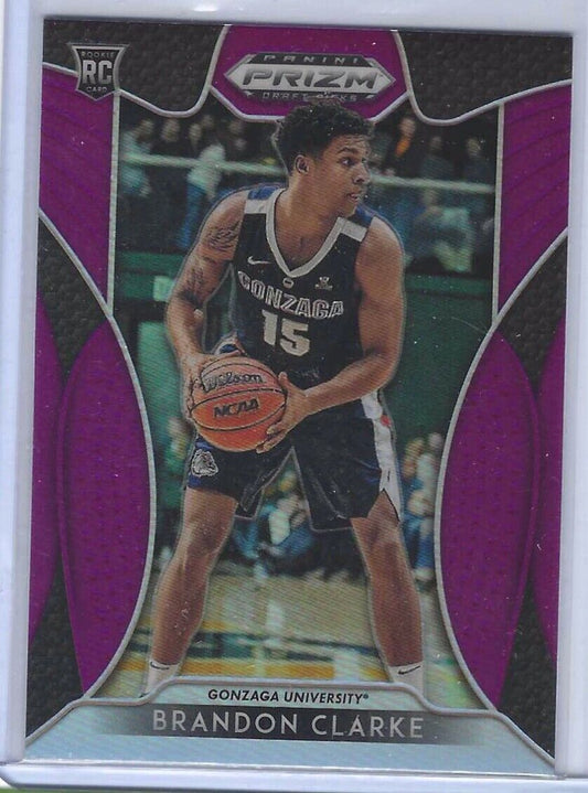 BRANDON CLARKE 2019-20 PANINI PRIZM DRAFT PICKS PURPLE PRIZM ROOKIE RC #86