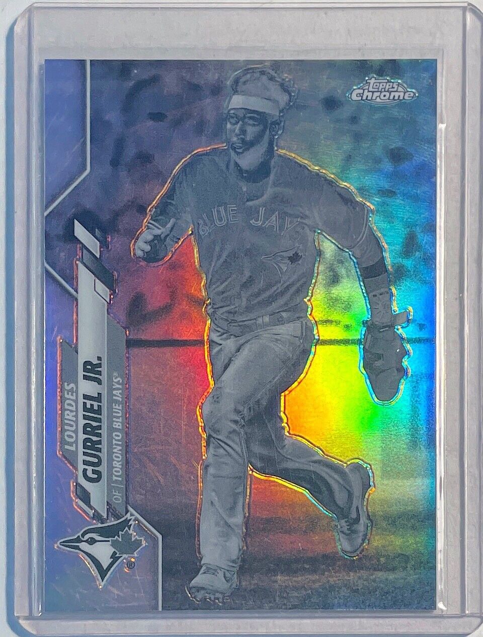 LOURDES GURRIEL JR. 2020 TOPPS CHROME NEGATIVE REFRACTOR #167