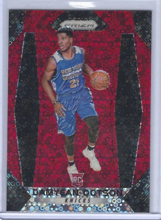 DAMYEAN DOTSON 2017-18 PANINI PRIZM RED FAST BREAK DISCO ROOKIE RC #D 125/125