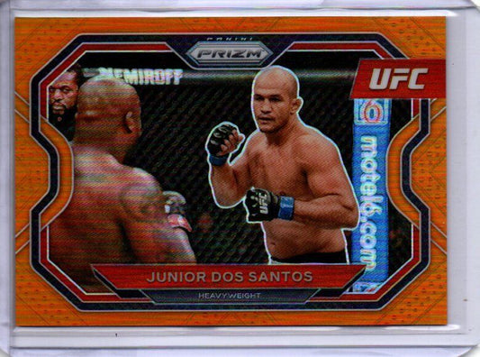 JUNIOR DOS SANTOS 2021 PANINI PRIZM UFC ORANGE PRIZM #D 61/99