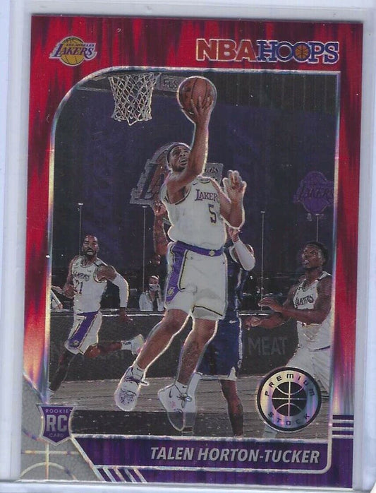 TALEN HORTON-TUCKER 2019-20 NBA HOOPS PREMIUM STOCK RED FLASH PRIZM RC #248