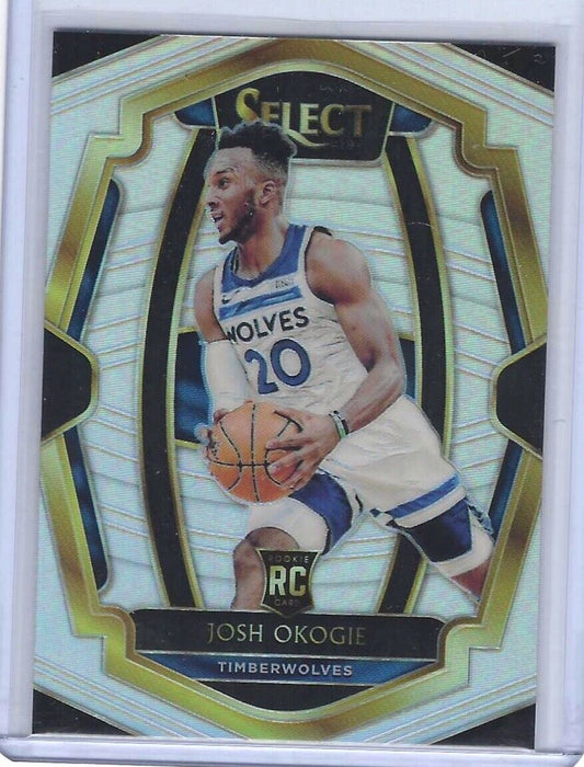 JOSH OKOGIE 2018-19 PANINI SELECT SILVER PRIZM PREMIER LEVEL ROOKIE RC #194