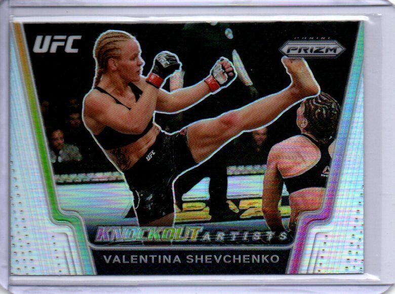 VALENTINA SHEVCHENKO 2021 PANINI PRIZM UFC KNOCKOUT ARTISTS SILVER PRIZM RC #23