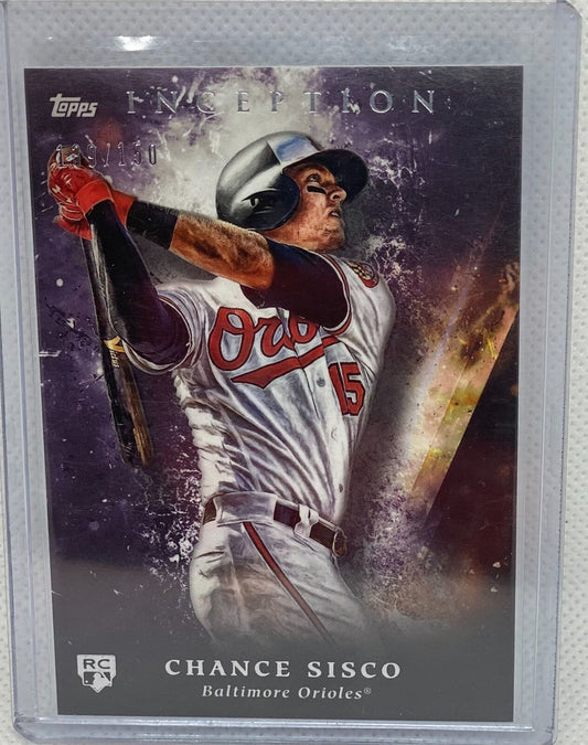 CHANCE SISCO 2018 TOPPS INCEPTION PURPLE RC #D 139/150
