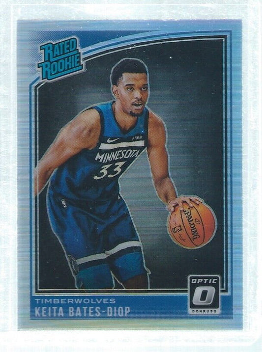 KEITA BATES-DIOP 2018-19 PANINI DONRUSS OPTIC SILVER HOLO PRIZMS RC #191