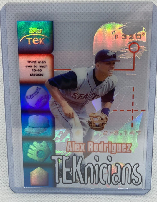 ALEX RODGRIGUEZ 1999 TOPPS TEK TEKNICIANS REFRACTOR DIFFRACTOR #T7