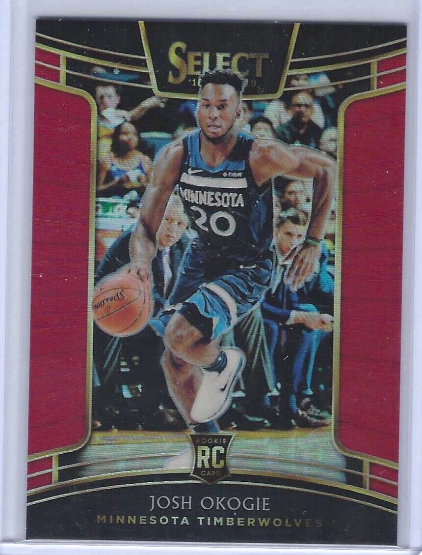 JOSH OKOGIE 2018-19 PANINI SELECT CONCOURSE LEVEL RED PRIZM RC #D 189/199
