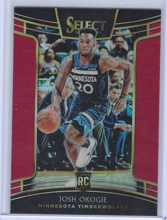 JOSH OKOGIE 2018-19 PANINI SELECT CONCOURSE LEVEL RED PRIZM RC #D 189/199
