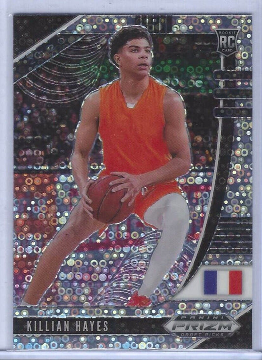 KILLIAN HAYES 2010-21 PANINI PRIZM DRAFT PICKS SILVER DISCO PRIZMS RC ROOKIE #52