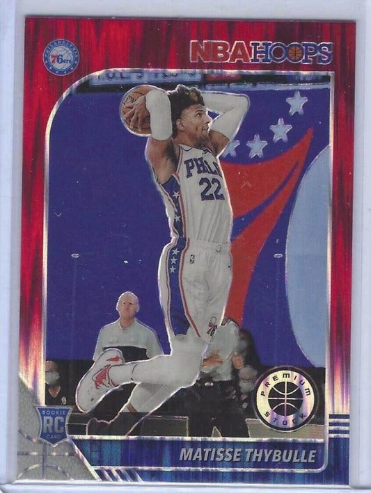 MATISSE THYBULLE 2019-20 NBA HOOPS PREMIUM STOCK RED FLASH PRIZM ROOKIE RC #239