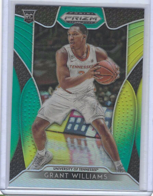 GRANT WILLIAMS 2019-20 PANINI PRIZM DRAFT PICKS GREEN YELLOW ROOKIE RC #D 75/249