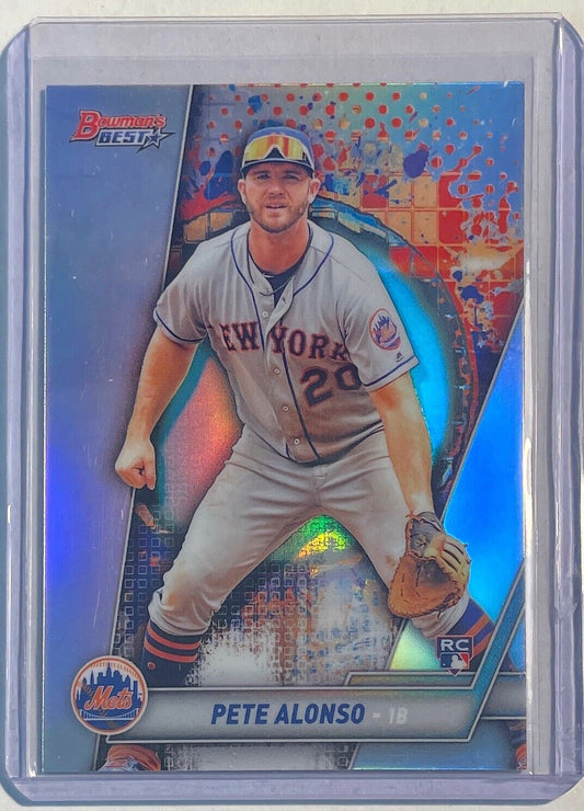 PETE ALONSO 2019 BOWMAN'S BEST SILVER REFRACTOR ROOKIE RC #32