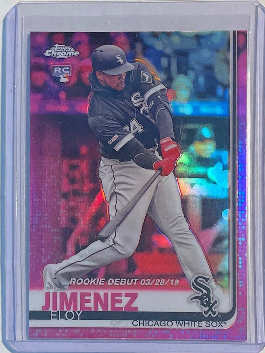 ELOY JIMENEZ 2019 TOPPS CHROME UPDATE PINK REFRACTOR ROOKIE RC #53