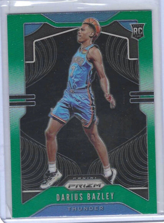 DARIUS BAZLEY 2019-20 PANINI PRIZM GREEN ROOKIE RC #289