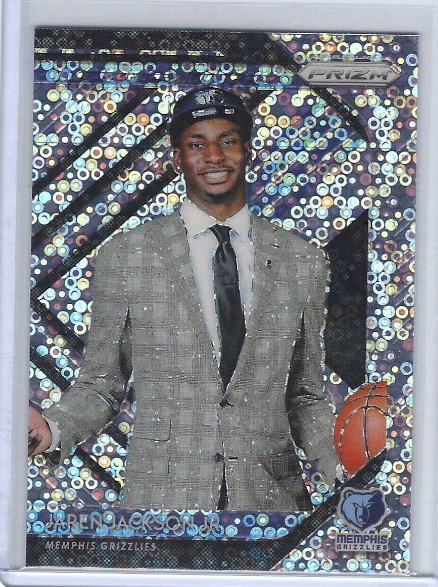 JAREN JACKSON JR. 2018-19 PANINI PRIZM DISCO PRIZM LUCK OF THE LOTTERY RC #4