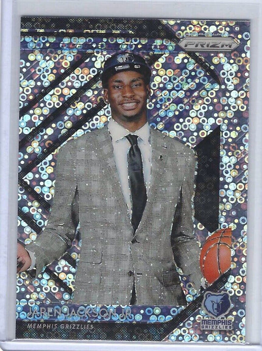 JAREN JACKSON JR. 2018-19 PANINI PRIZM DISCO PRIZM LUCK OF THE LOTTERY RC #4