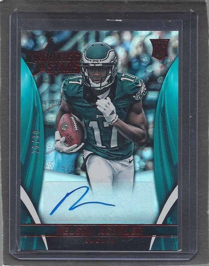 NELSON AGHOLOR 2015 ROOKIES & STARS RED HOLOFOIL AUTO RC #D 26/99