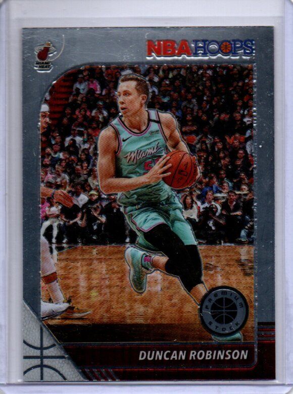 DUNCAN ROBINSON 2019-20 PANINI HOOPS PREMIUM STOCK TRUE ROOKIE RC #262