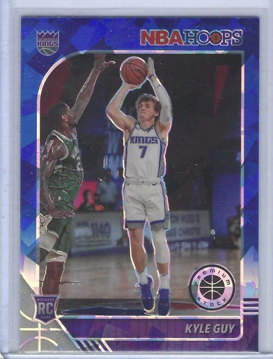 KYLE GUY 2019-20 NBA HOOPS PREMIUM STOCK BLUE CRACKED ICE PRIZM ROOKIE RC #238