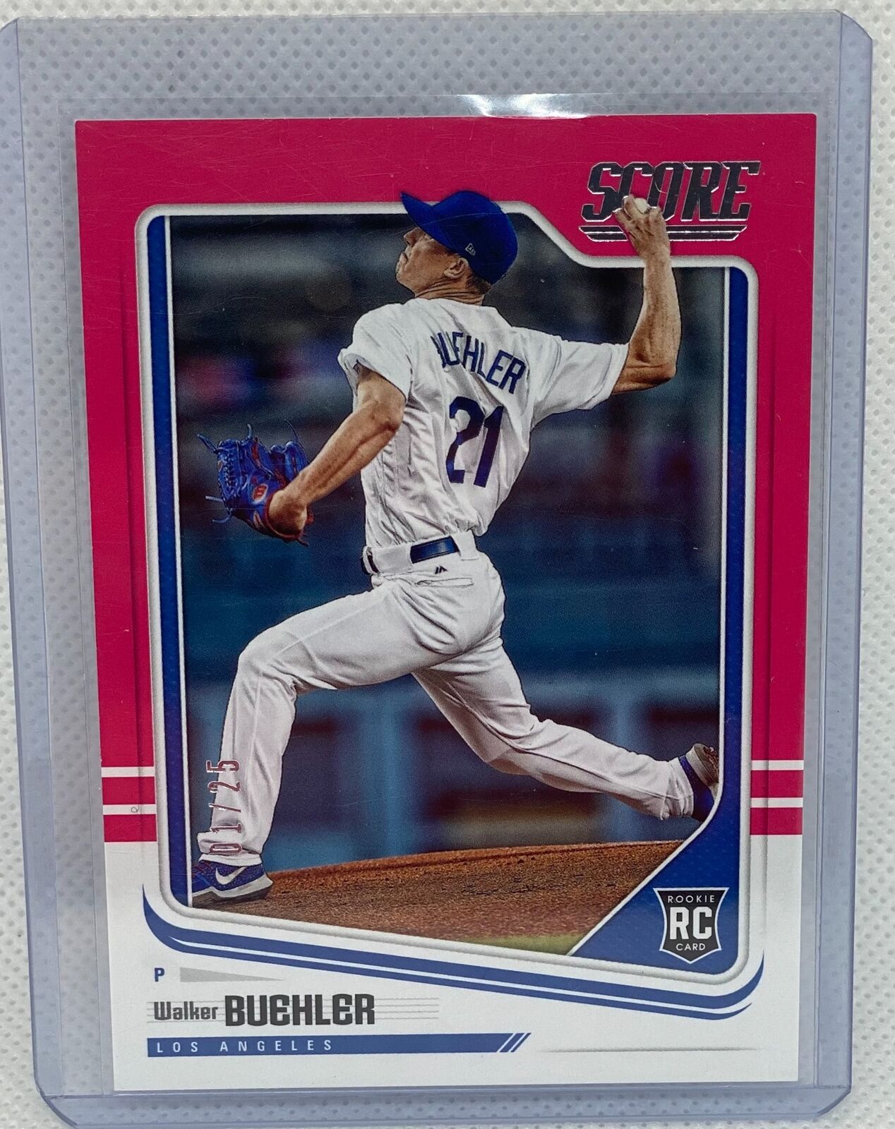WALKER BUEHLER 2018 PANINI SCORE RED RC #D 01/25