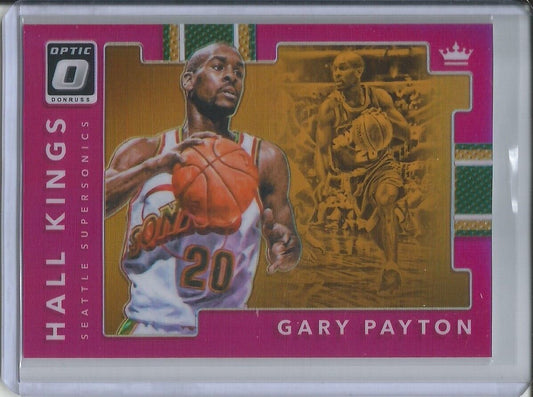 GARY PAYTON 2017-18 DONRUSS OPTIC HALL KINGS PINK HOLO PRIZM #D 19/25