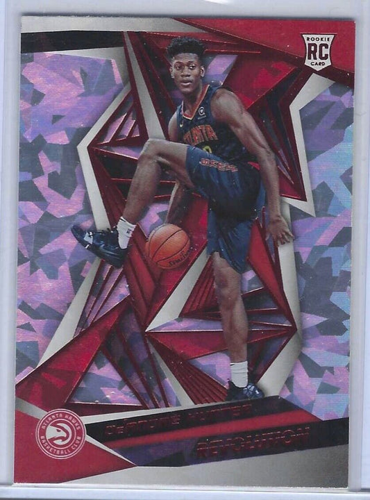 DE'ANDRE HUNTER 2019-20 REVOLUTION NEW YEAR RED CRACKED ICE ROOKIE RC #104