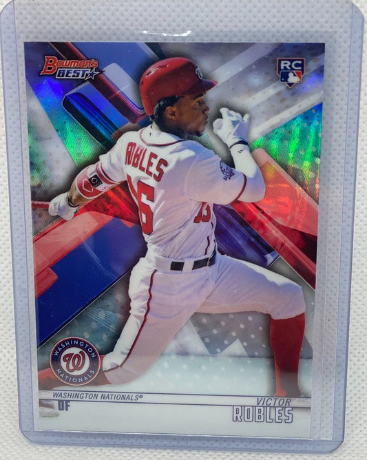 VICTOR ROBLES 2018 TOPPS BOWMANS BEST REFRACTOR RC #37