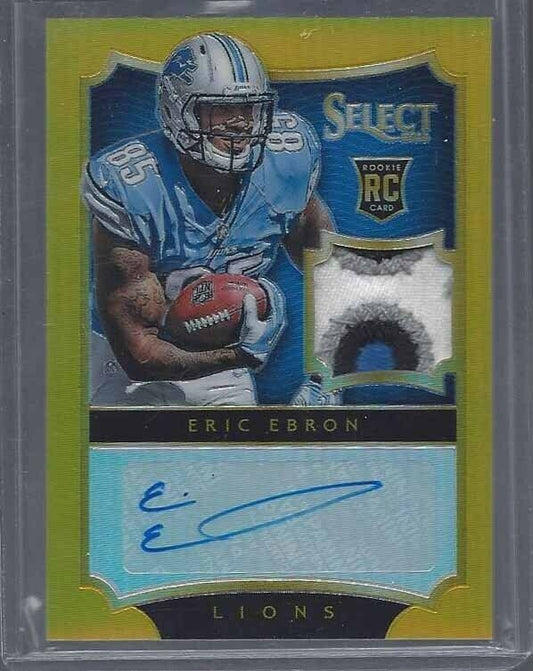 ERIC EBRON 2014 SELECT GOLD PRIZM RPA ROOKIE 4 COLOR PATCH AUTO RC #D 3/10