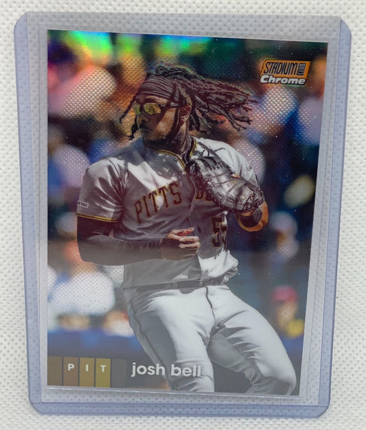 JOSH BELL 2020 TOPPS STADIUM CLUB CHROME ORANGE REFRACTOR RC #D 22/25