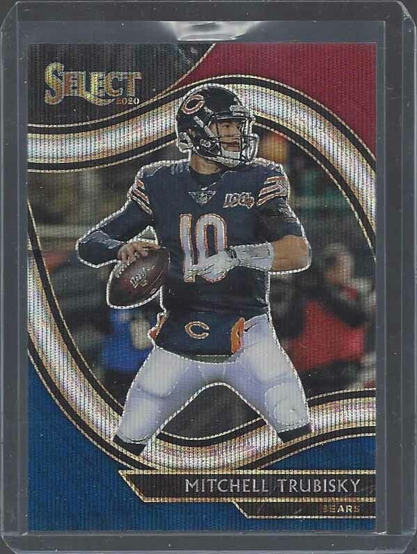MITCHELL TRUBISKY 2020 PANINI SELECT FIELD LEVEL TRI COLOR PRIZM #D 58/75
