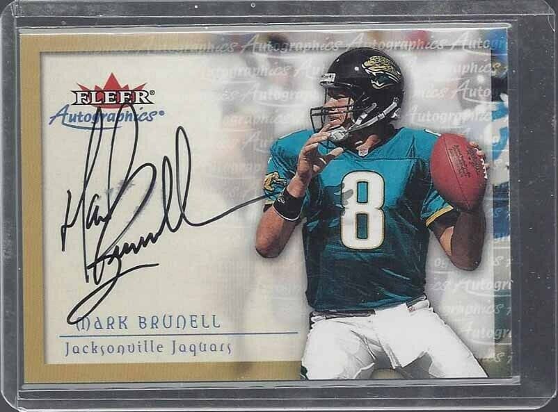 MARK BRUNELL 2000 SKYBOX AUTOGRAPHICS JAGUARS ON CARD AUTO