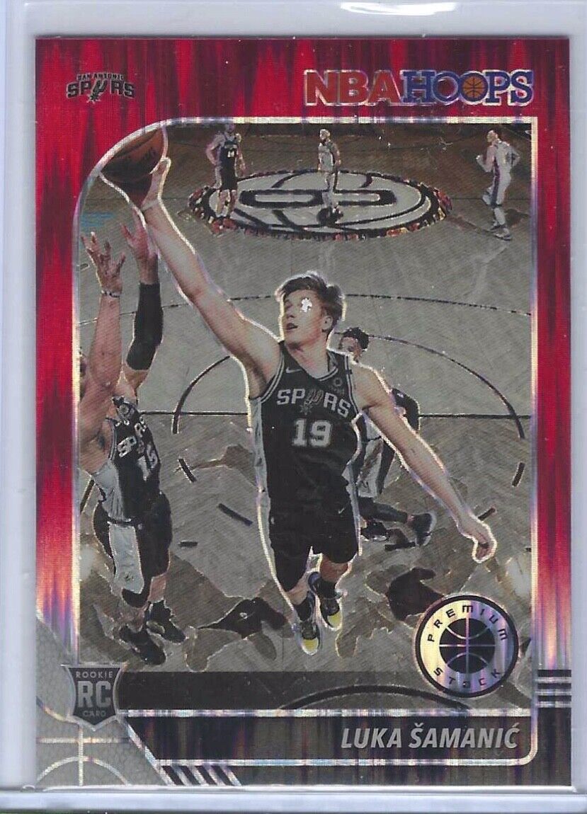 LUKA SAMANIC 2019-20 NBA HOOPS PREMIUM STOCK RED FLASH PRIZM ROOKIE RC #216