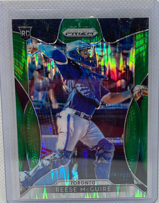 REESE MCGUIRE 2019 PANINI PRIZM GREEN FLASH PRIZMS RC #D 3/5