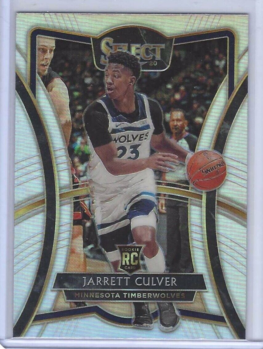 JARRETT CULVER 2019-20 PANINI SELECT SILVER PRIZM PREMIER LEVEL ROOKIE RC #160
