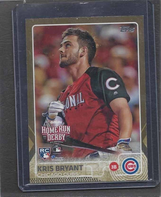 KRIS BRYANT 2015 TOPPS UPDATE GOLD HOME RUN DERBY CUBS ROOKIE RC #D 56/2015
