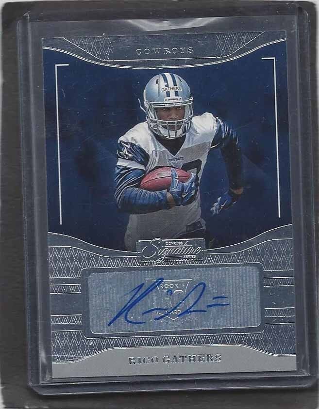 RICO GATHERS 2016 PANINI DONRUSS SIGNATURE SERIES COWBOYS ROOKIE AUTO RC #53