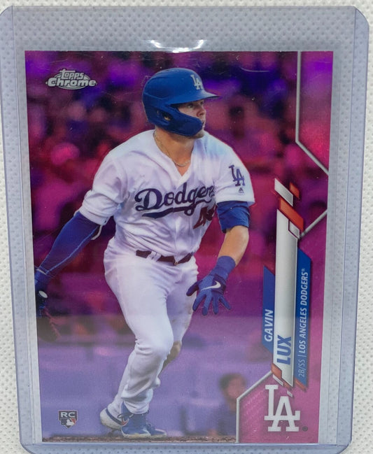 GAVIN LUX 2020 TOPPS CHROME PINK REFRACTOR RC #148