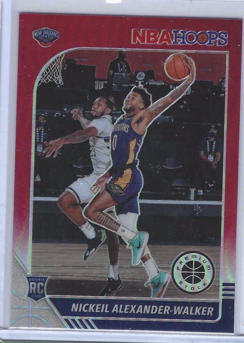 NICKEIL ALEXANDER-WALKER 2019-20 NBA HOOPS PREMIUM STOCK RED PRIZM RC #214