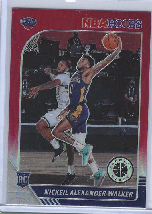 NICKEIL ALEXANDER-WALKER 2019-20 NBA HOOPS PREMIUM STOCK RED PRIZM RC #214