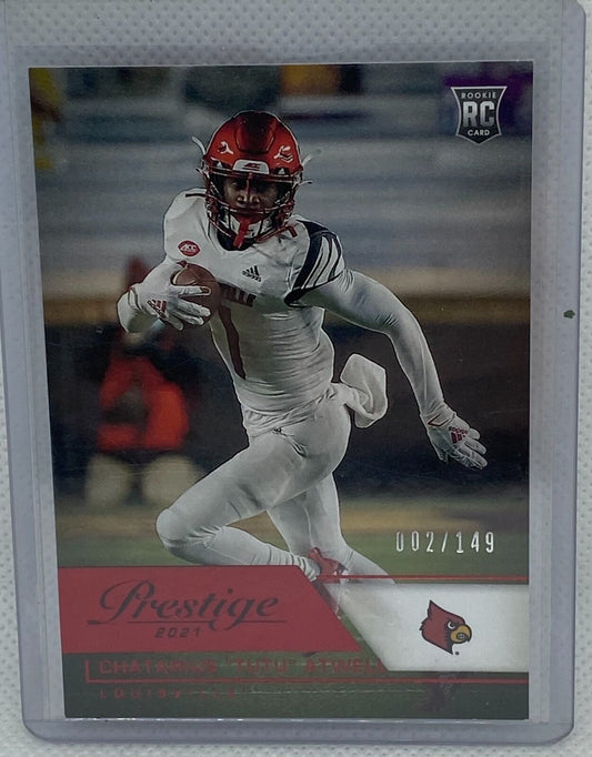 CHATARIUS "TUTU" ATWELL 2021 PANINI CHRONICLES PRESTIGE DRAFT PICKS RED RC /149