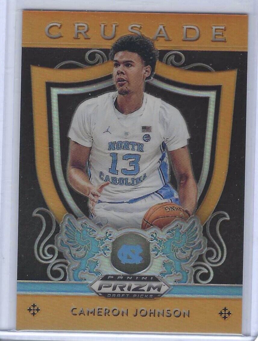 CAMERON JOHNSON 2019-20 PANINI PRIZM DRAFT PICKS ORANGE CRUSADE ROOKIE RC /149