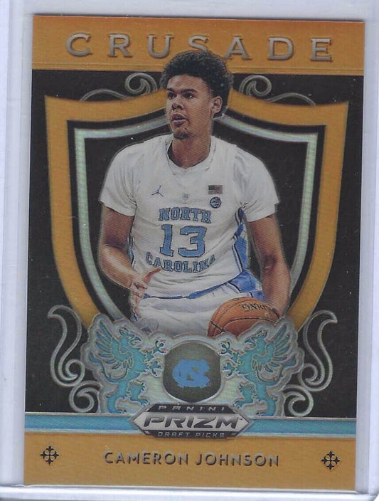 CAMERON JOHNSON 2019-20 PANINI PRIZM DRAFT PICKS ORANGE CRUSADE ROOKIE RC /149