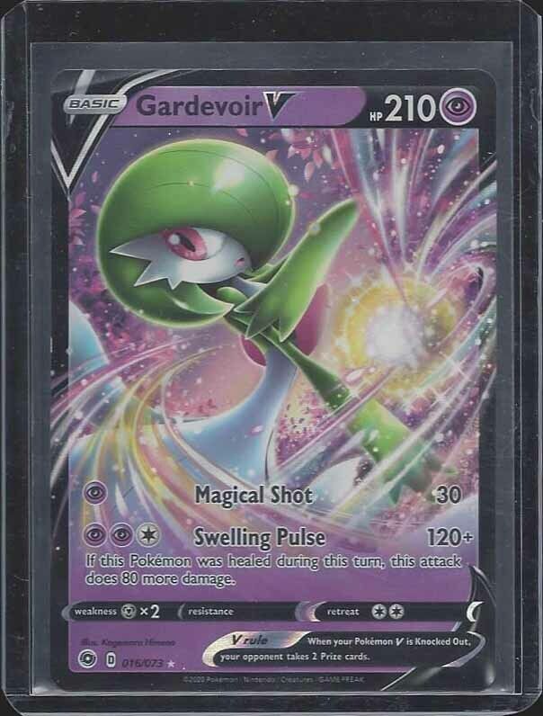 GARDEVOIR V 2020 CHAMPIONS PATH POKEMON FULL ART 016/073 HOLO HP 210