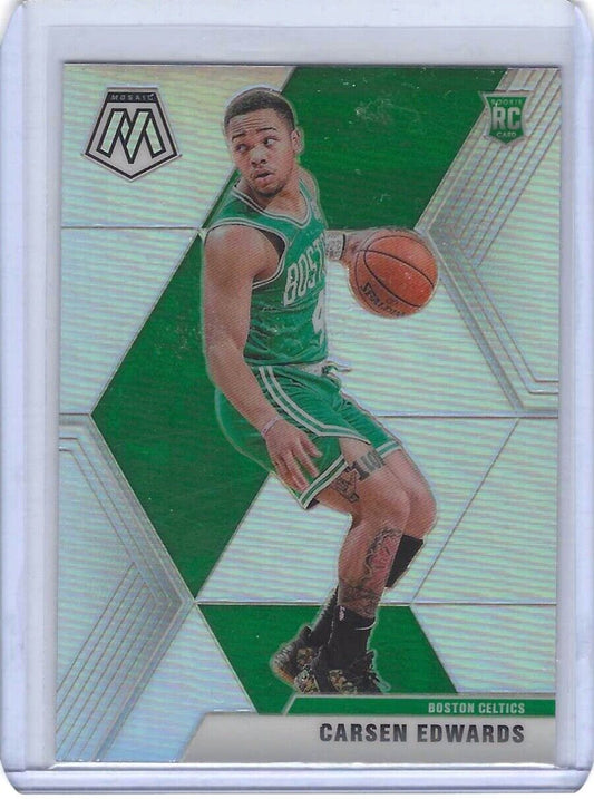CARSEN EDWARDS 2019-20 PANINI MOSAIC SILVER PRIZM ROOKIE RC #220
