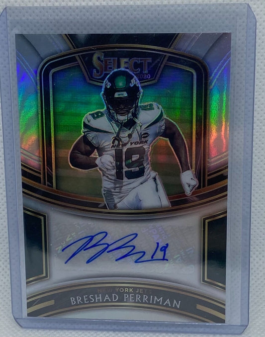 BRESHAD PERRIMAN 2020 PANINI SELECT SILVER PRIZM AUTO #D 043/199